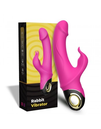 Vibromasseur Rabbit rose 9 modes de vibrations puissantes - USK-V10PNK