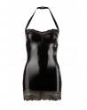 Petit robe aspect cuit Sexy noir avec dentelle - OR2715244BLK