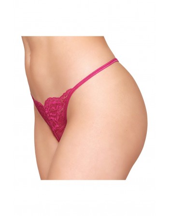 String ficelle rouge avec chaine strass - DG1497BEE
